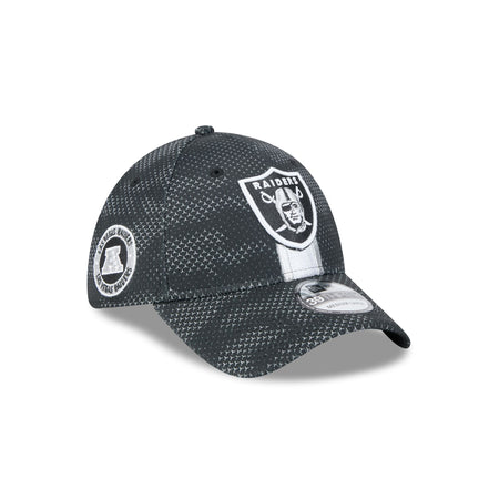 Las Vegas Raiders 2024 Sideline 39THIRTY Stretch Fit Hat