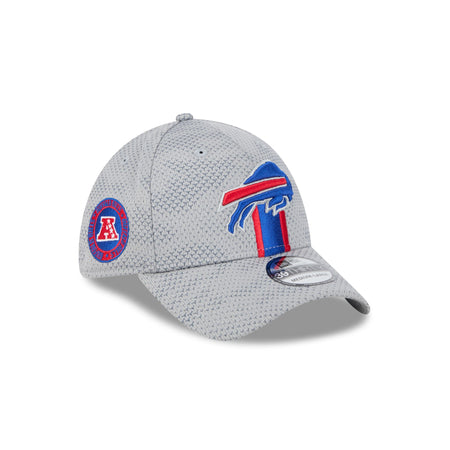 Buffalo Bills 2024 Sideline Gray 39THIRTY Stretch Fit Hat