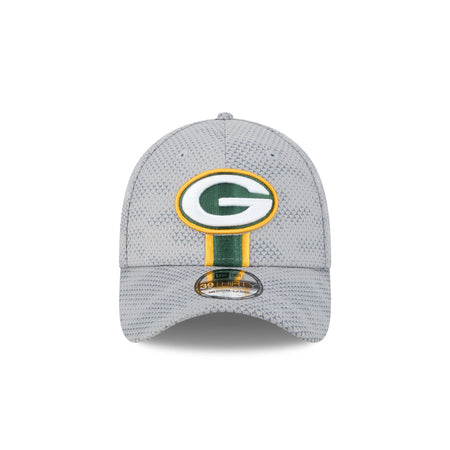 Green Bay Packers 2024 Sideline Gray 39THIRTY Stretch Fit Hat