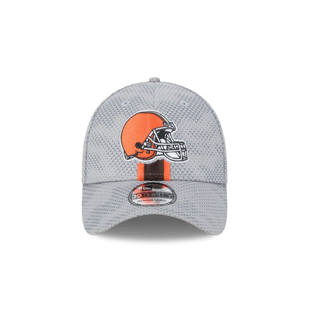 Cleveland Browns 2024 Sideline Gray 39THIRTY Stretch Fit Hat