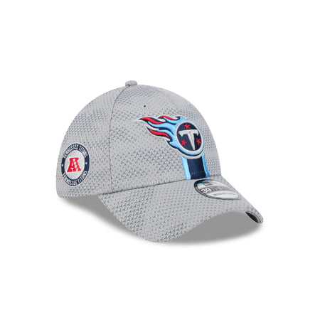 Tennessee Titans 2024 Sideline Gray 39THIRTY Stretch Fit Hat