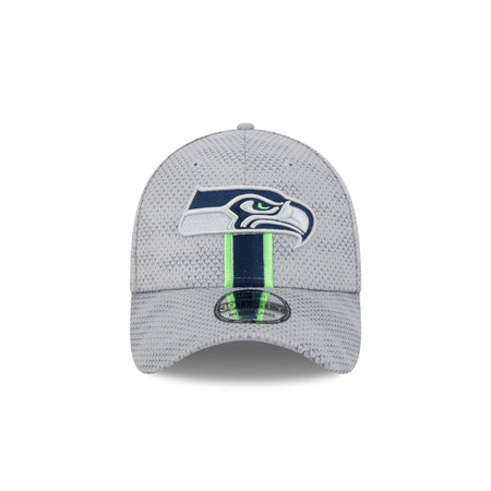 Seattle Seahawks 2024 Sideline Gray 39THIRTY Stretch Fit Hat