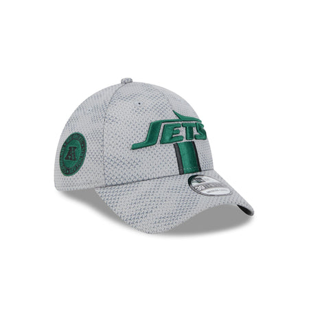 New York Jets 2024 Sideline Gray 39THIRTY Stretch Fit Hat