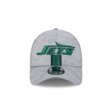 New York Jets 2024 Sideline Gray 39THIRTY Stretch Fit Hat