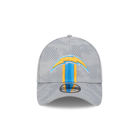 Los Angeles Chargers 2024 Sideline Gray 39THIRTY Stretch Fit Hat