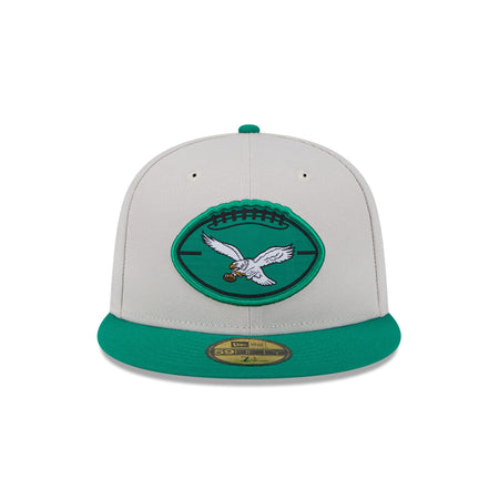 Philadelphia Eagles 2024 Historic Sideline 59FIFTY Fitted Hat