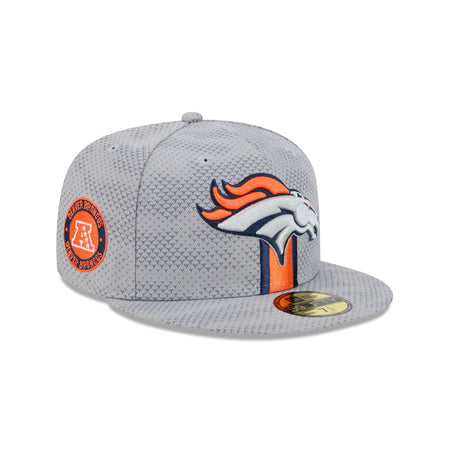 Denver Broncos 2024 Sideline Gray 59FIFTY Fitted Hat