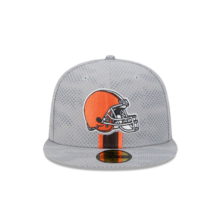 Cleveland Browns 2024 Sideline Gray 59FIFTY Fitted Hat