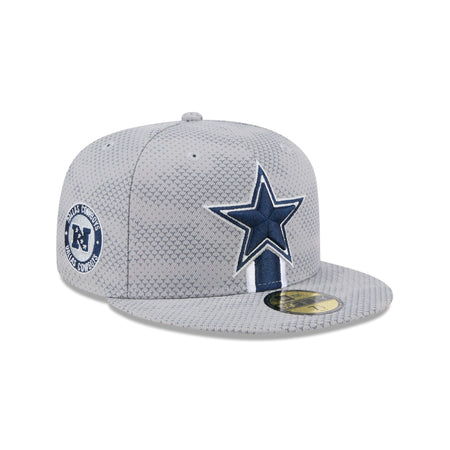 Dallas Cowboys 2024 Sideline Gray 59FIFTY Fitted Hat