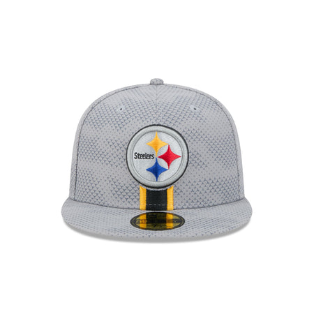 Pittsburgh Steelers 2024 Sideline Gray 59FIFTY Fitted Hat