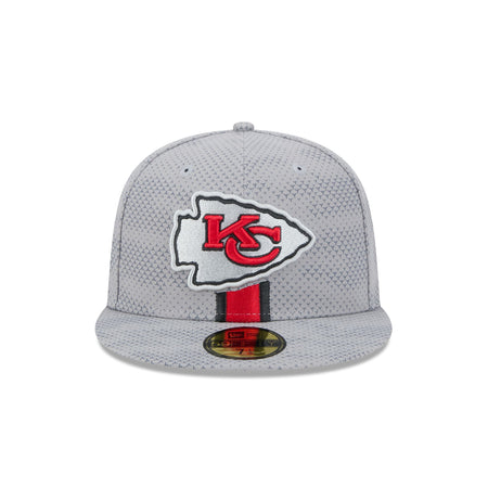 Kansas City Chiefs 2024 Sideline Gray 59FIFTY Fitted Hat