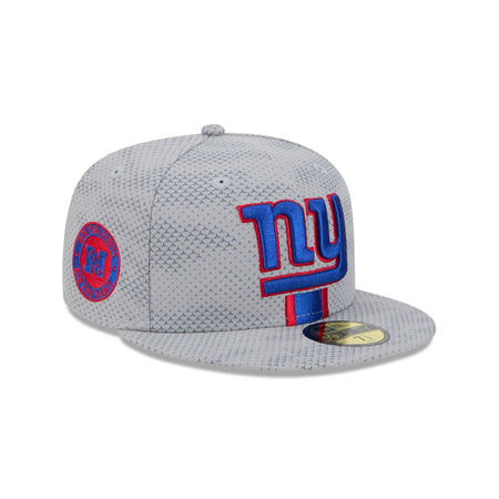 New York Giants 2024 Sideline Gray 59FIFTY Fitted Hat