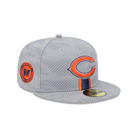 Chicago Bears 2024 Sideline Gray 59FIFTY Fitted Hat