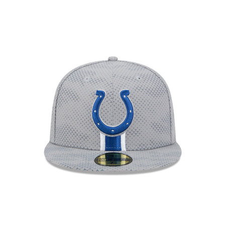 Indianapolis Colts 2024 Sideline Gray 59FIFTY Fitted Hat