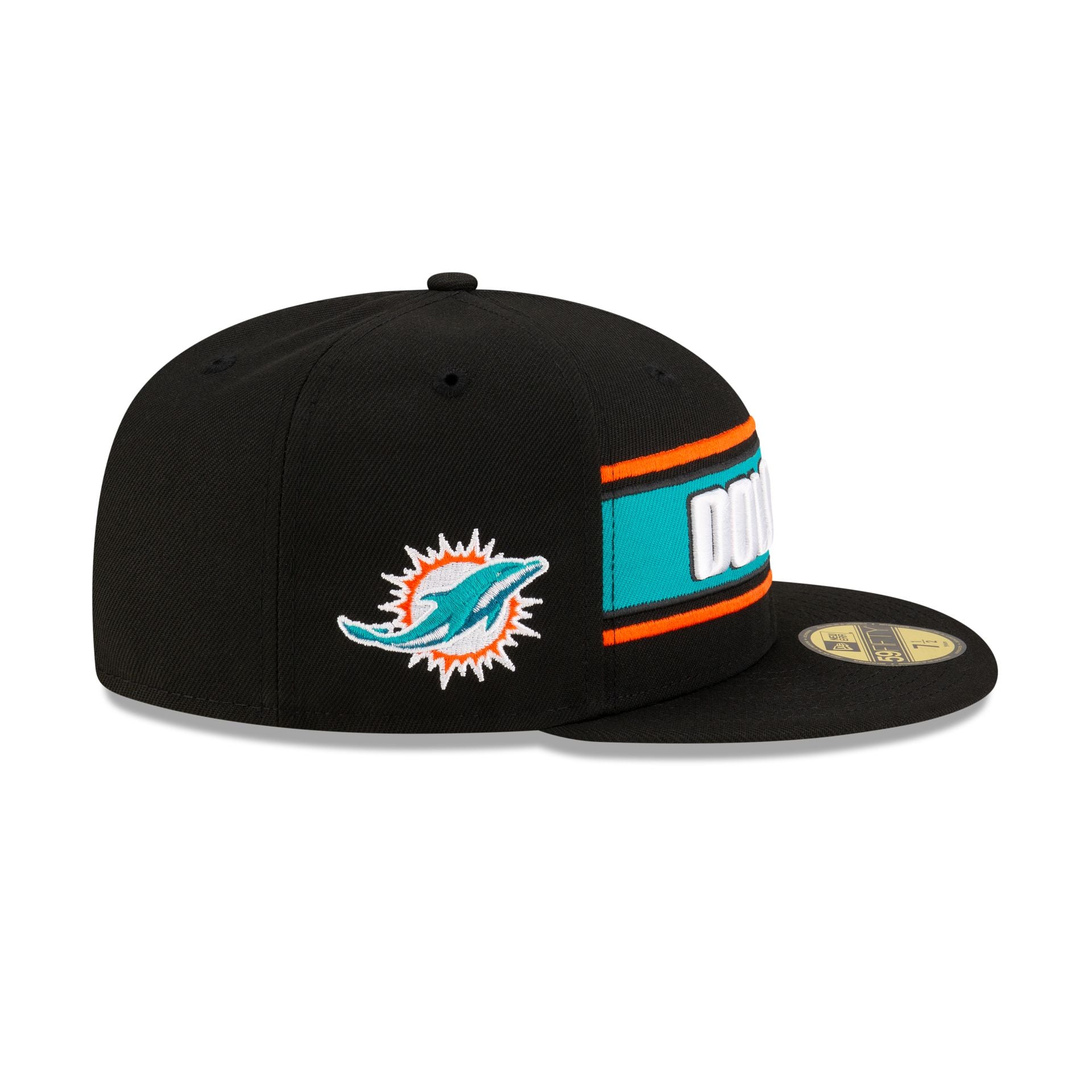 Miami Dolphins 2024 Sideline Black 59FIFTY Fitted Hat New Era Cap