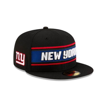 New York Giants 2024 Sideline Black 59FIFTY Fitted Hat