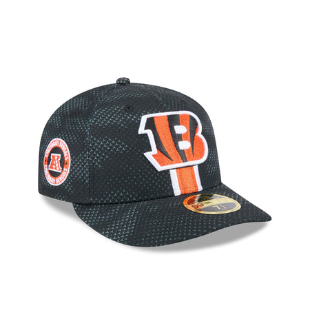 Cincinnati Bengals 2024 Sideline Low Profile 59FIFTY Fitted Hat