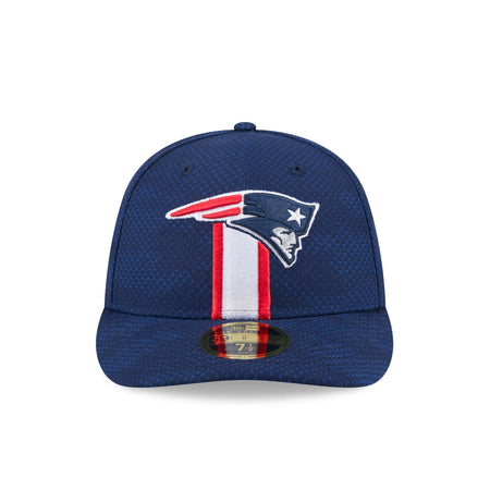 New England Patriots 2024 Sideline Low Profile 59FIFTY Fitted Hat