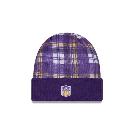 Minnesota Vikings 2024 Cold Weather Statement Knit Beanie