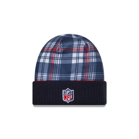 New England Patriots 2024 Cold Weather Statement Knit Beanie