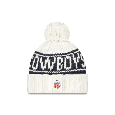 Dallas Cowboys 2024 Cold Weather Chrome Pom Knit Hat