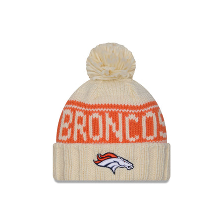 Denver Broncos 2024 Cold Weather Chrome Pom Knit Hat