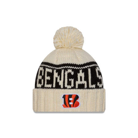 Cincinnati Bengals 2024 Cold Weather Chrome Pom Knit Hat