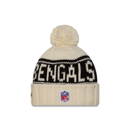 Cincinnati Bengals 2024 Cold Weather Chrome Pom Knit Hat