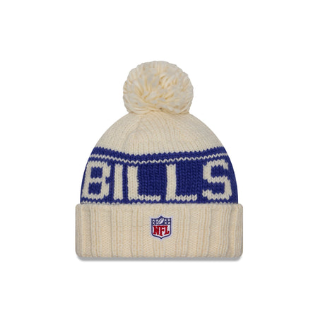 Buffalo Bills 2024 Cold Weather Chrome Pom Knit Hat