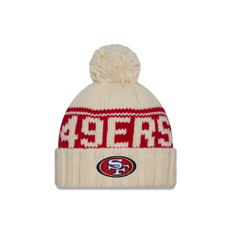 San Francisco 49ers 2024 Cold Weather Chrome Pom Knit Hat