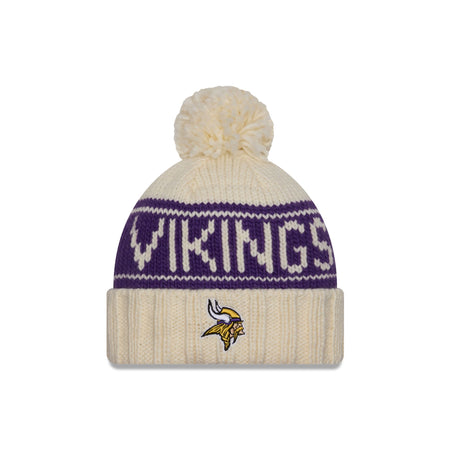 Minnesota Vikings 2024 Cold Weather Chrome Pom Knit Hat