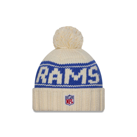 Los Angeles Rams 2024 Cold Weather Chrome Pom Knit Hat