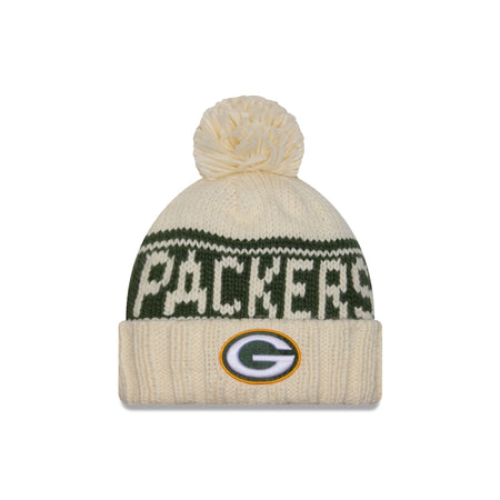 Green Bay Packers 2024 Cold Weather Chrome Pom Knit Hat