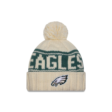 Philadelphia Eagles 2024 Cold Weather Chrome Pom Knit Hat