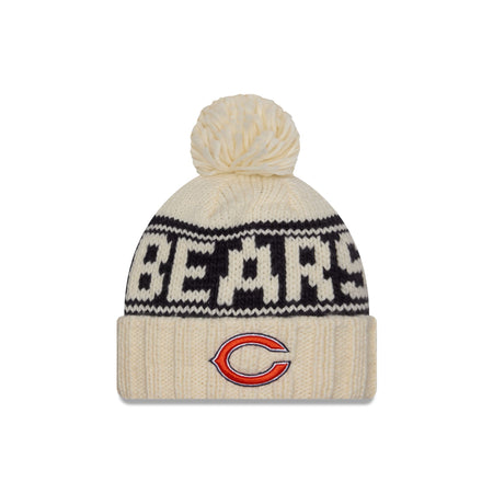 Chicago Bears 2024 Cold Weather Chrome Pom Knit Hat