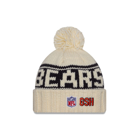 Chicago Bears 2024 Cold Weather Chrome Pom Knit Hat