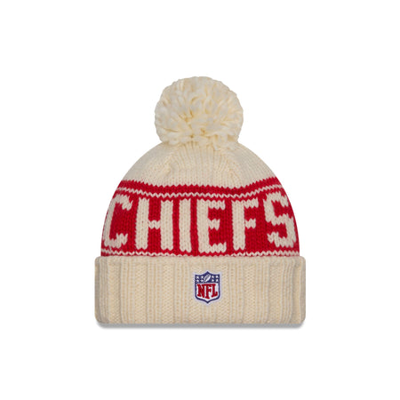 Kansas City Chiefs 2024 Cold Weather Chrome Pom Knit Hat