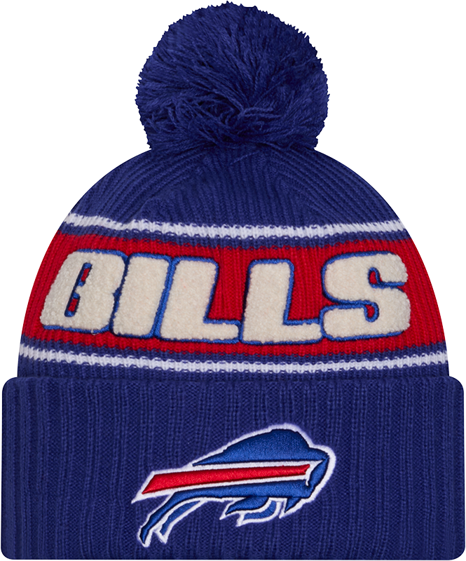 Buffalo Bills 2024 Cold Weather Kids Pom Knit Hat