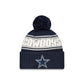 Dallas Cowboys 2024 Cold Weather Kids Pom Knit Hat