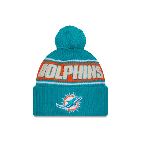 Miami Dolphins 2024 Cold Weather Sport Pom Knit Hat