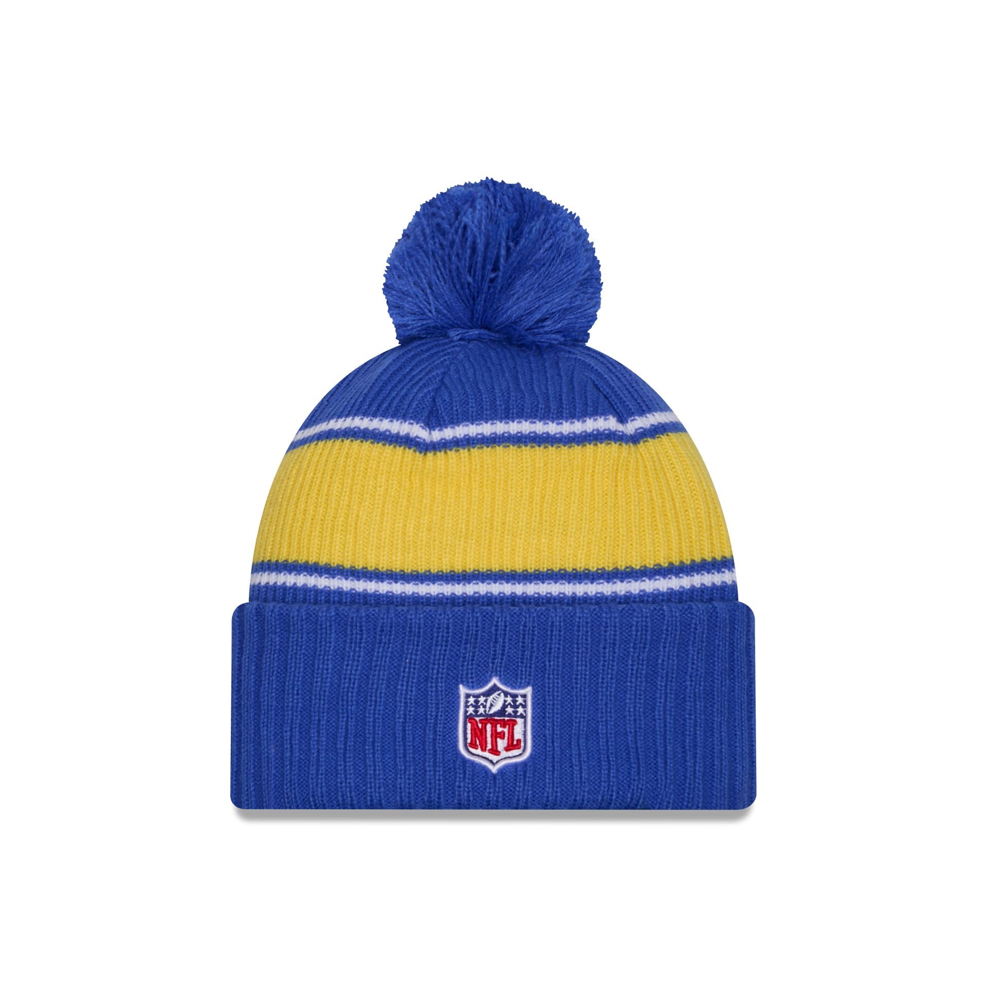 Los Angeles Rams 2024 Cold Weather Sport Pom Knit Hat New Era Cap