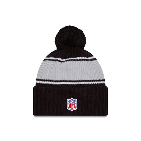 Las Vegas Raiders 2024 Cold Weather Sport Pom Knit Hat