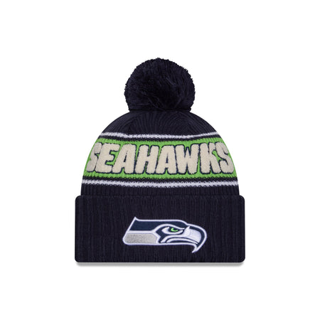 Seattle Seahawks 2024 Cold Weather Sport Pom Knit Hat