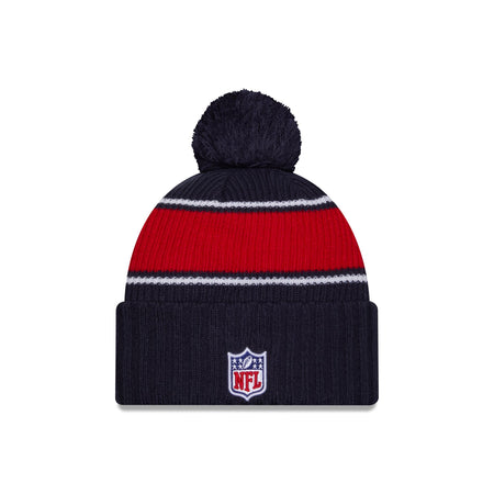 New England Patriots 2024 Cold Weather Sport Pom Knit Hat