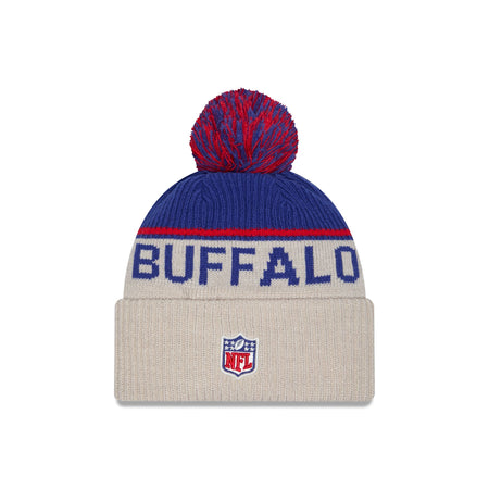 Buffalo Bills 2024 Cold Weather Historic Pom Knit Hat