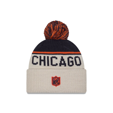 Chicago Bears 2024 Cold Weather Historic Pom Knit Hat