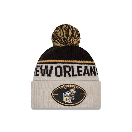 New Orleans Saints 2024 Cold Weather Historic Pom Knit Hat