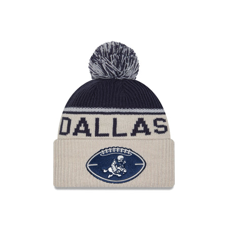 Dallas Cowboys 2024 Cold Weather Historic Pom Knit Hat