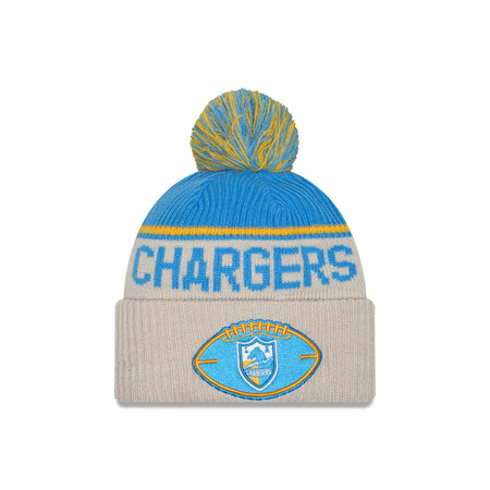 Los Angeles Chargers 2024 Cold Weather Historic Pom Knit Hat