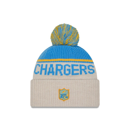 Los Angeles Chargers 2024 Cold Weather Historic Pom Knit Hat